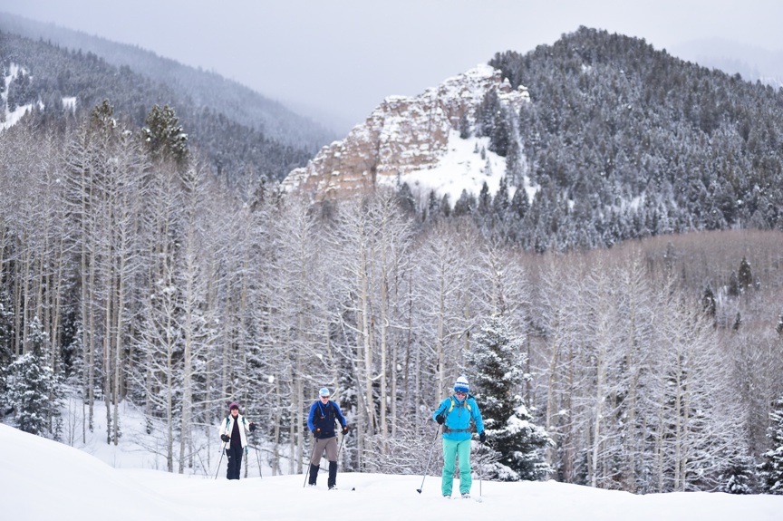 Cross country skiing in Colorado.